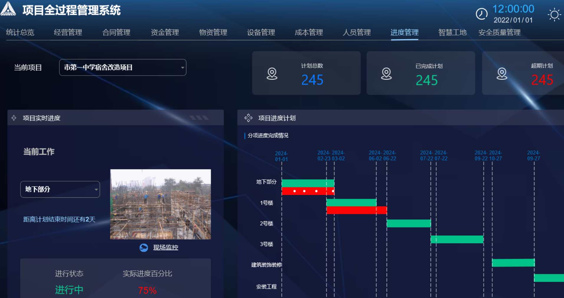 進(jìn)度實(shí)時監(jiān)控與動態(tài)糾偏